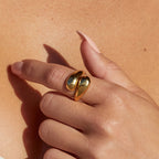 18K Gold Plated Double Twist Stacking Ring