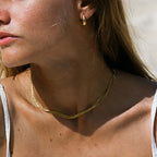 18K Gold Plated Four Layer Dainty Chain Choker Necklace Waterproof