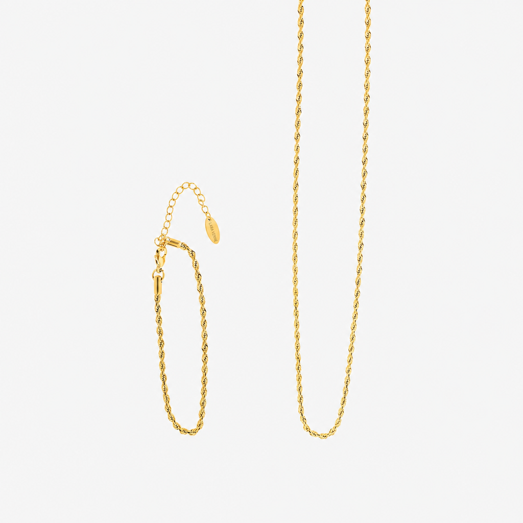 Rope Chain Necklace & Bracelet Bundle by Lara Verne