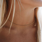 18K Gold Plated Dainty Rope Chain Necklace Waterproof Stainless Steel