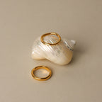 18K Gold Plated Gemini Stackable Ring Set of 2