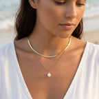 Pearl & Chain 2-Piece Necklace Bundle Set