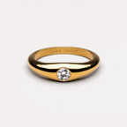 18K Gold Plated Astra Moissanite Solitaire Ring