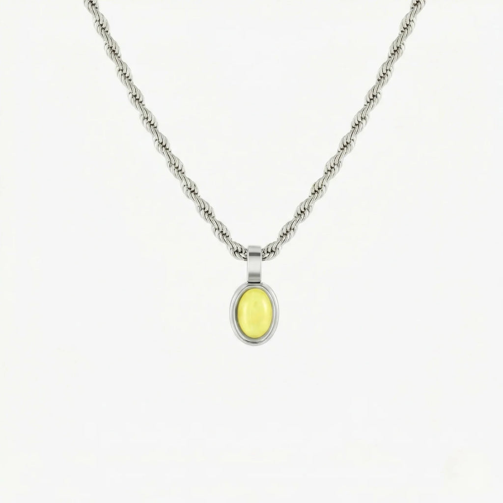 18K Gold Plated Green Aventurine Pendant Necklace