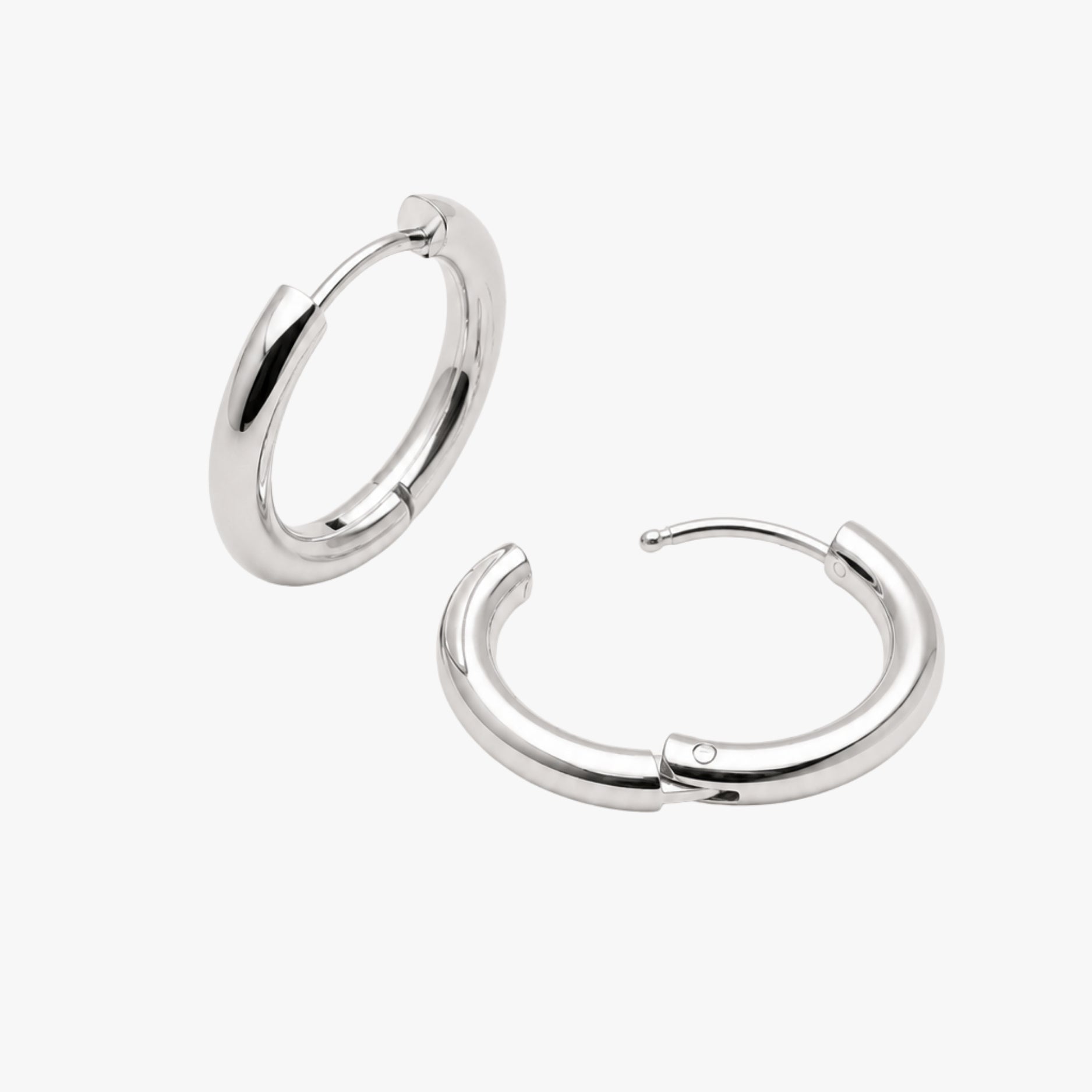18K Gold Plated Classic Hoop Earrings 3 Sizes