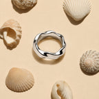 18K Gold Plated Dune Sculptural Band Ring
