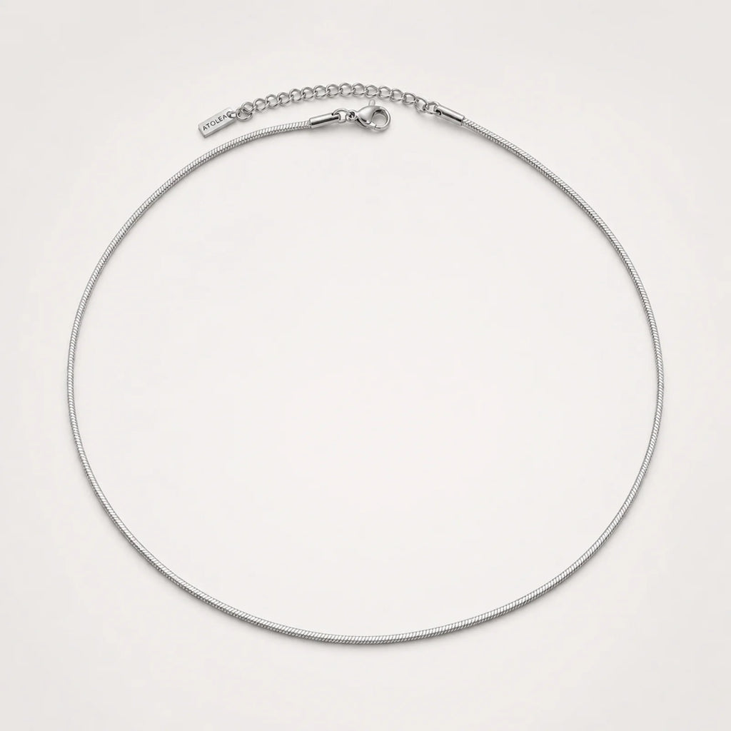 18K Gold Plated Dainty Herringbone Chain Choker Necklace Waterproof