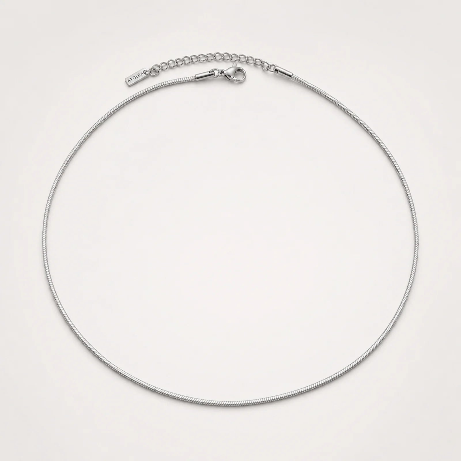 18K Gold Plated Dainty Herringbone Chain Choker Necklace Waterproof