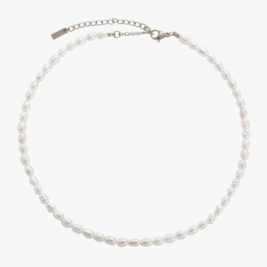 18K Gold Plated Genuine Freshwater Pearl Choker Necklace