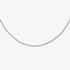 18K Gold Plated Dainty Rope Chain Necklace Waterproof Stainless Steel