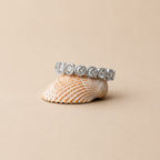 18K Gold Plated Beaded Sparkly Zircon Ring