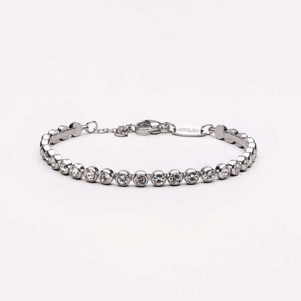 18K Gold Plated Zirconia Tennis Bracelet Waterproof