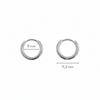 18K Gold Plated Tiny Huggie Hoop Earrings 3 Colors