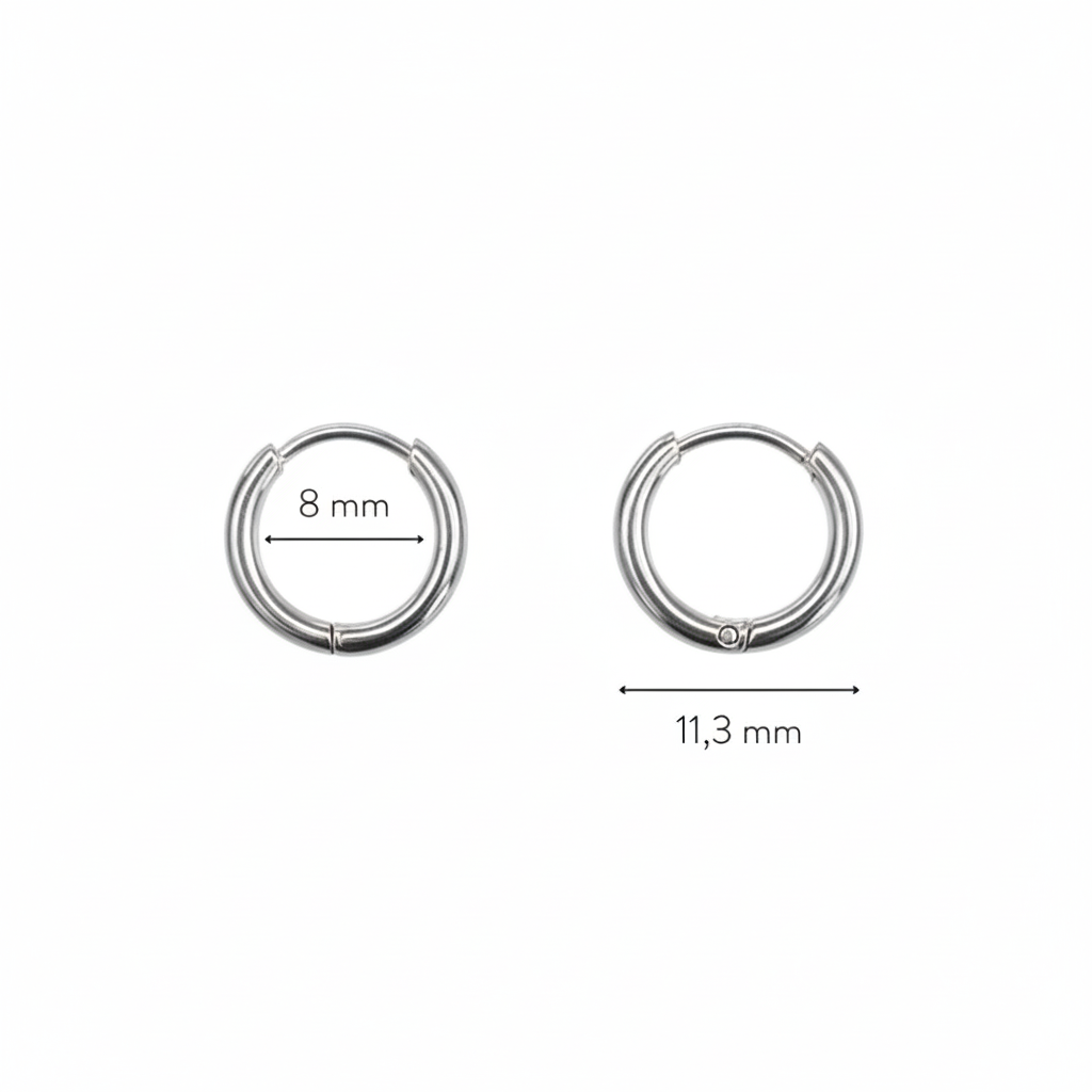 18K Gold Plated Tiny Huggie Hoop Earrings 3 Colors