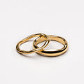 18K Gold Plated Gemini Stackable Ring Set of 2