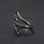 18K Gold Plated Octopus Tentacle Adjustable Ring