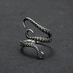 18K Gold Plated Octopus Tentacle Adjustable Ring