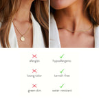 Gold Sun Necklace & Rope Chain Bundle Set