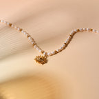 18K Gold Plated Sun Pendant Naoussa Necklace