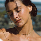 18K Gold Plated Dainty Rope Chain Necklace Waterproof Stainless Steel