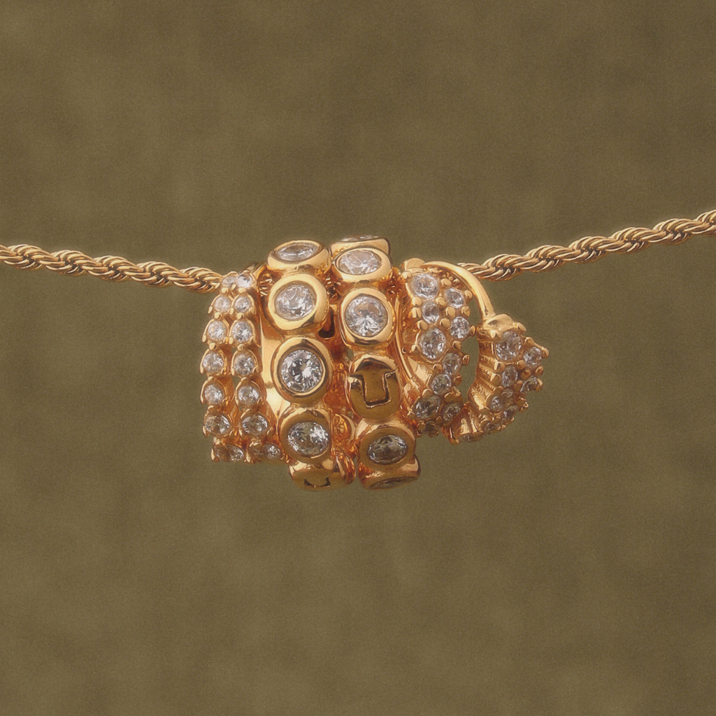 18K Gold Plated White Zircon Starlight Huggie Hoops
