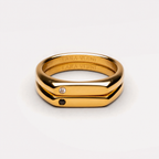 18K Gold Plated Best Friends Ring Set of 2