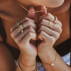 18K Gold Plated Bahia Oval Signet Ring Waterproof
