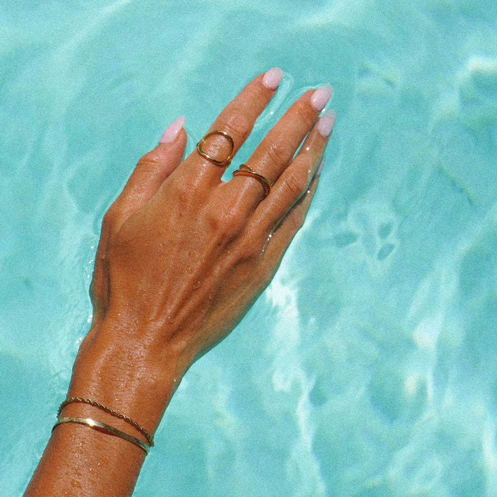 18K Gold Plated Harmony Double Interlaced Ring