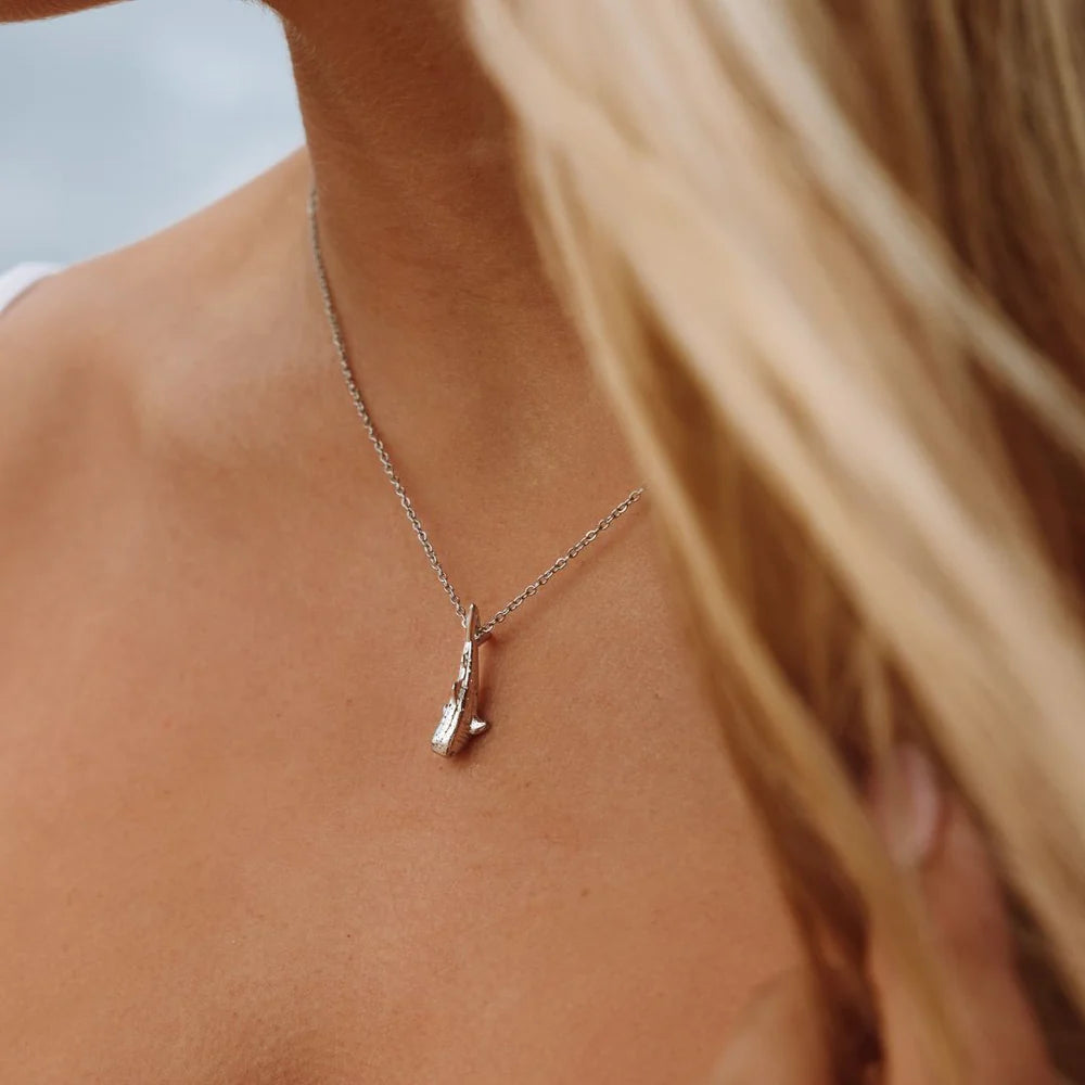 Plated Whale Shark Pendant Necklace Waterproof Stainless Steel