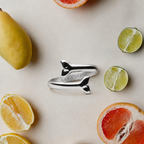 18K Gold Plated Whale Tail Ring by Lara Verne