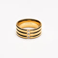 18K Gold Plated Stellar Bold Zircon Statement Ring