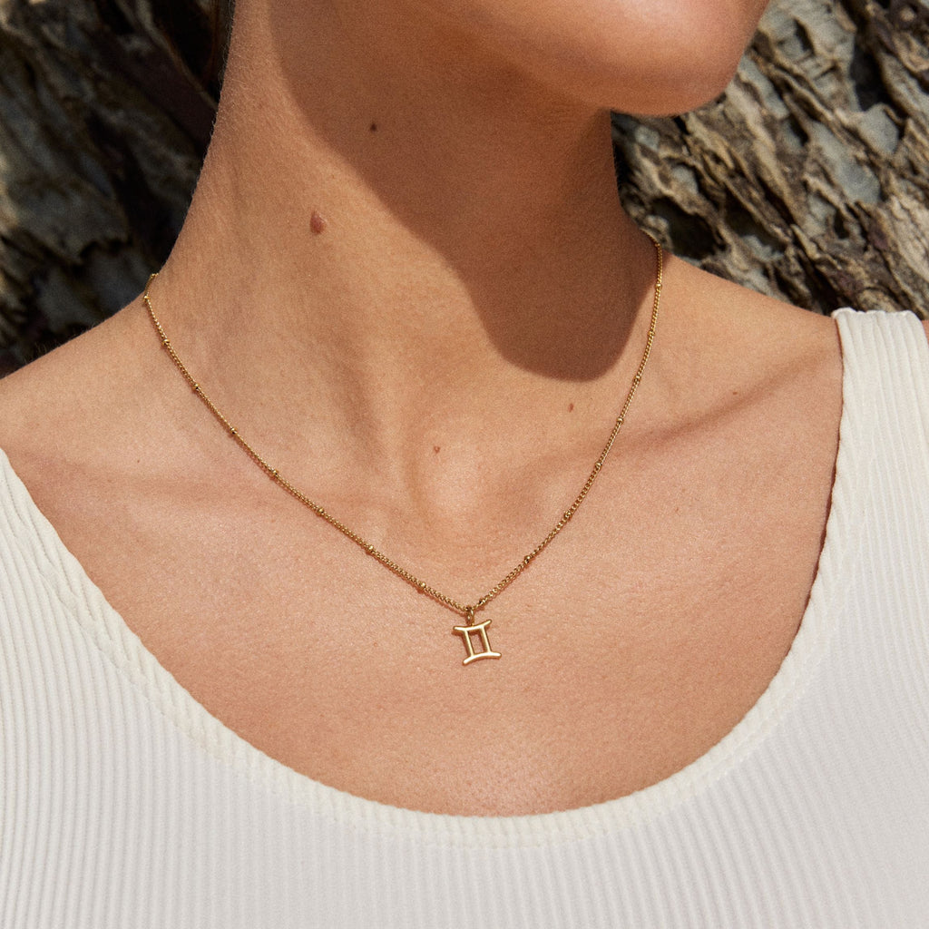 18K Gold Plated Zodiac Constellation Pendant Necklace