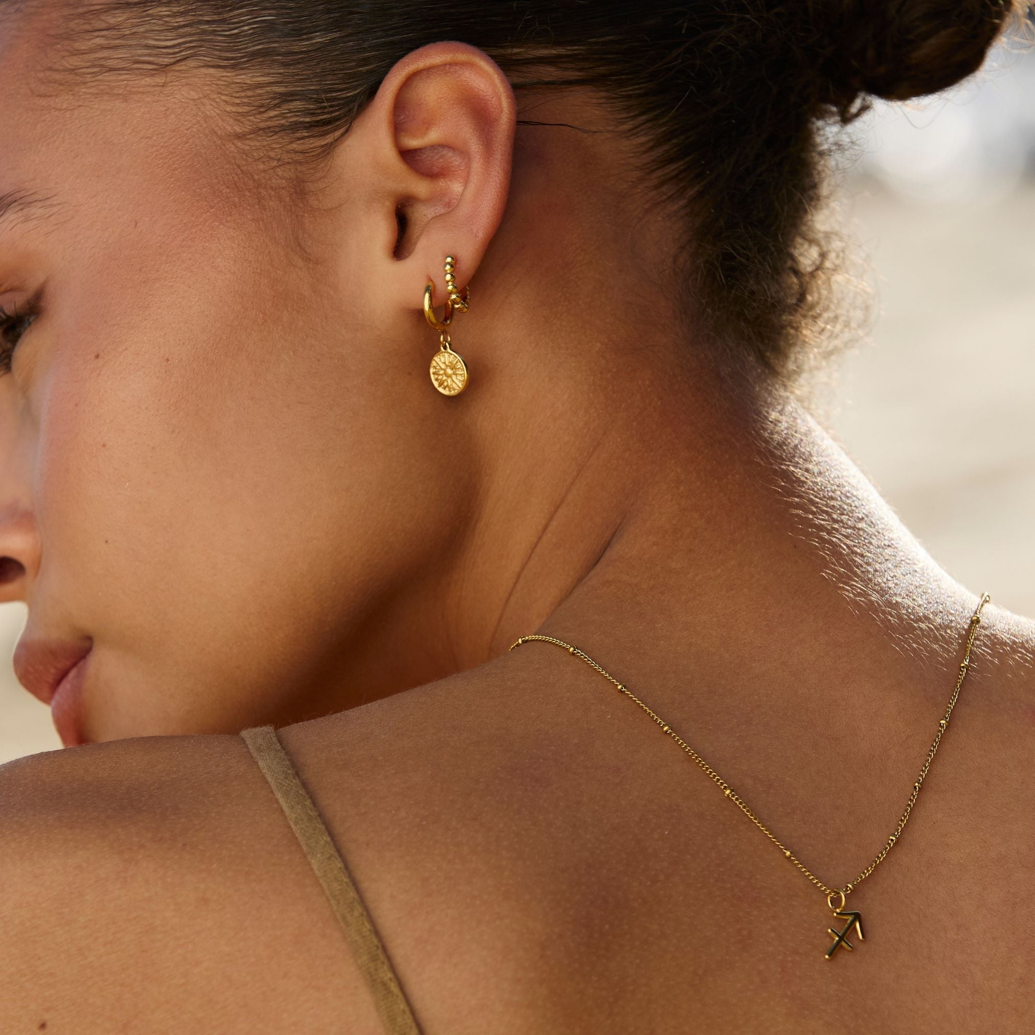 18K Gold Plated Zodiac Constellation Pendant Necklace